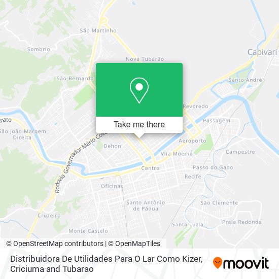 Mapa Distribuidora De Utilidades Para O Lar Como Kizer