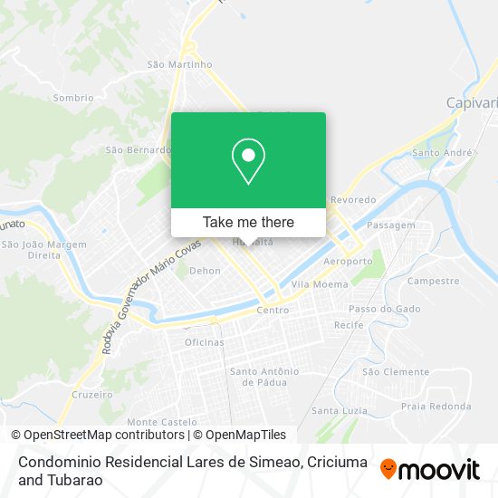 Mapa Condominio Residencial Lares de Simeao