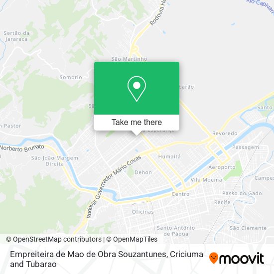 Empreiteira de Mao de Obra Souzantunes map