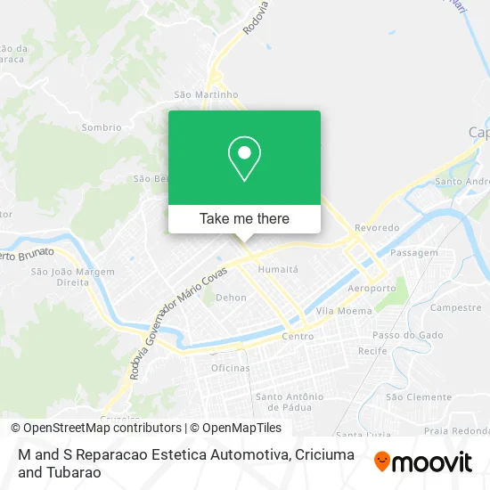 M and S Reparacao Estetica Automotiva map