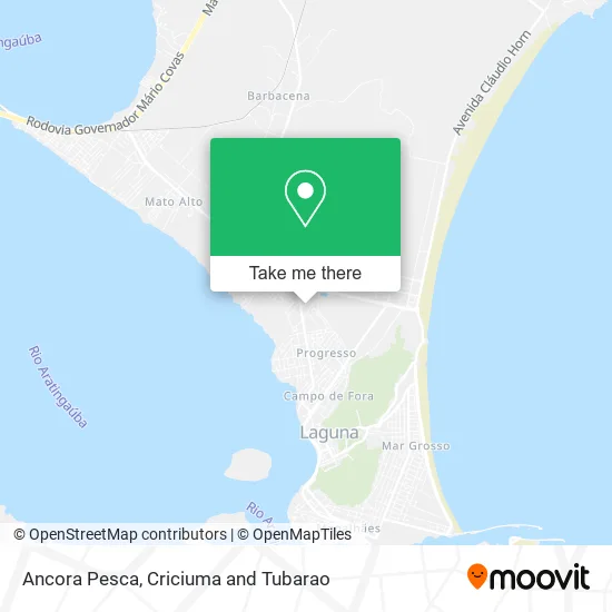 Ancora Pesca map