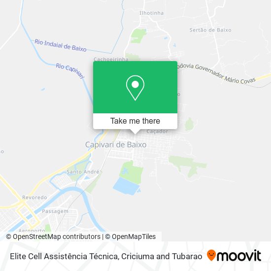 Mapa Elite Cell Assistência Técnica