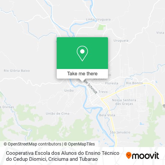 Cooperativa Escola dos Alunos do Ensino Técnico do Cedup Diomici map