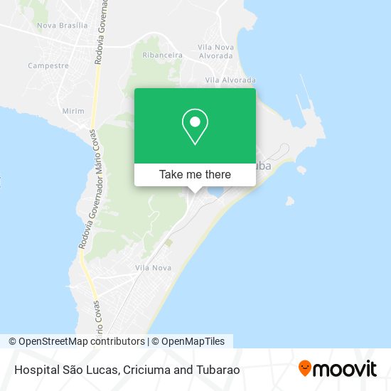 Hospital São Lucas map