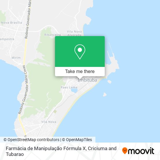 Mapa Farmácia de Manipulação Fórmula X