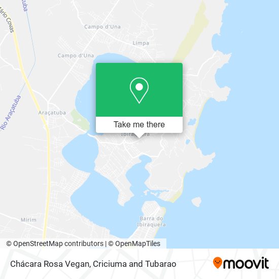 Chácara Rosa Vegan map