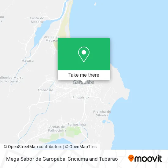 Mega Sabor de Garopaba map
