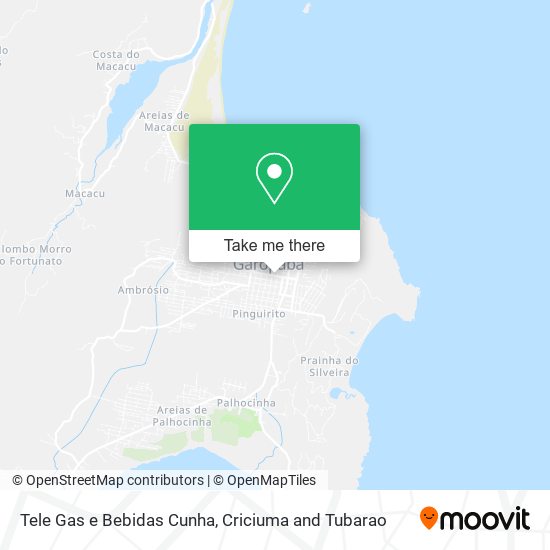 Tele Gas e Bebidas Cunha map