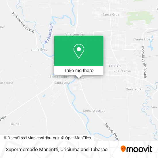 Supermercado Manentti map