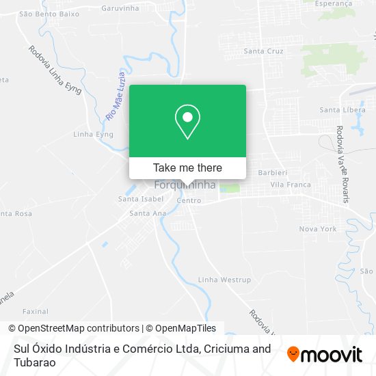 Sul Óxido Indústria e Comércio Ltda map