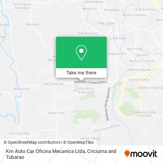 Km Auto Car Oficina Mecanica Ltda map