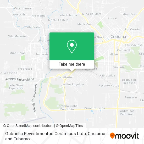 Gabriella Revestimentos Cerâmicos Ltda map