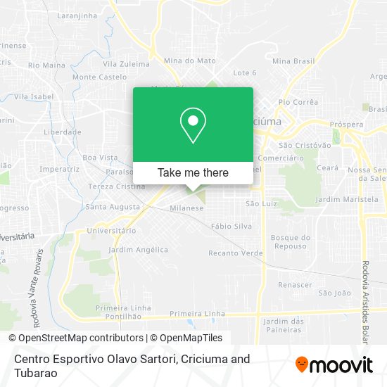 Centro Esportivo Olavo Sartori map