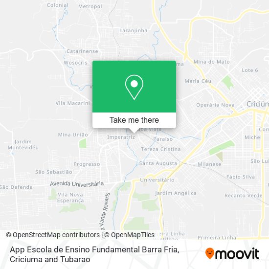 App Escola de Ensino Fundamental Barra Fria map