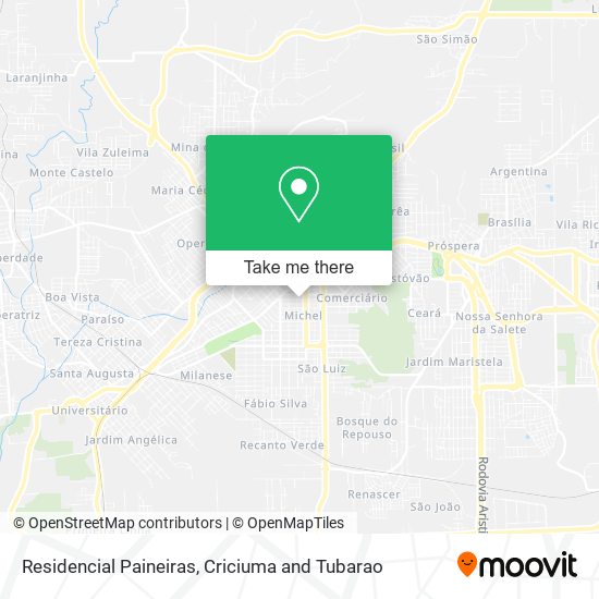 Residencial Paineiras map