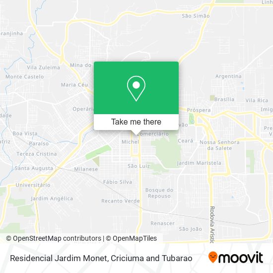 Mapa Residencial Jardim Monet