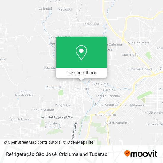 Refrigeração São José map