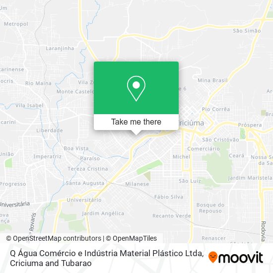 Q Água Comércio e Indústria Material Plástico Ltda map