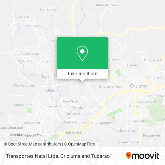 Mapa Transportes Natal Ltda