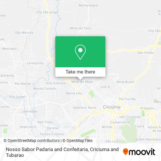 Nosso Sabor Padaria and Confeitaria map