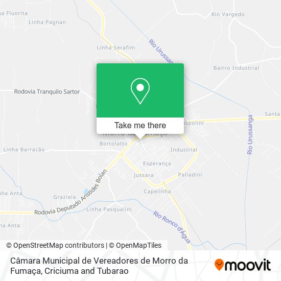 Câmara Municipal de Vereadores de Morro da Fumaça map