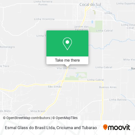 Esmal Glass do Brasil Ltda map