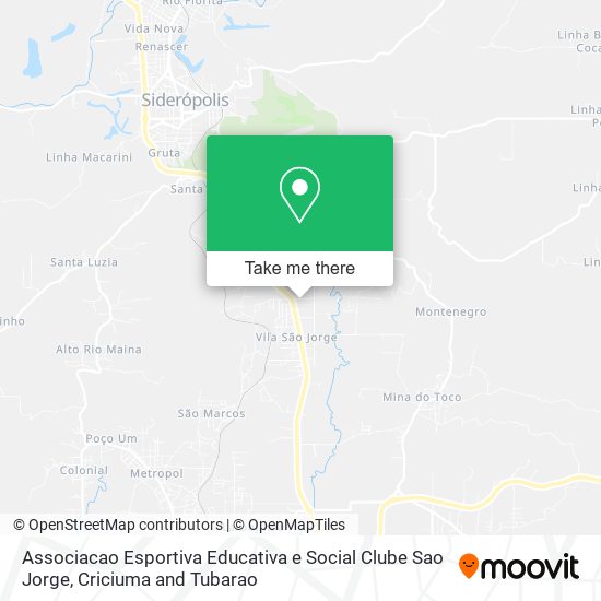 Associacao Esportiva Educativa e Social Clube Sao Jorge map