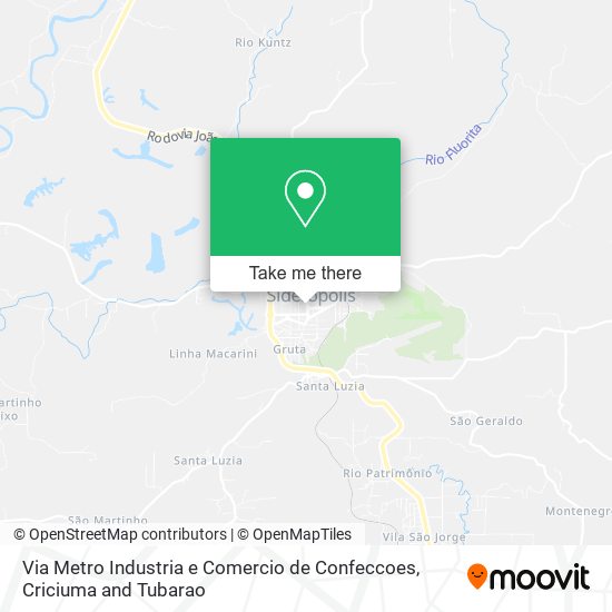 Via Metro Industria e Comercio de Confeccoes map