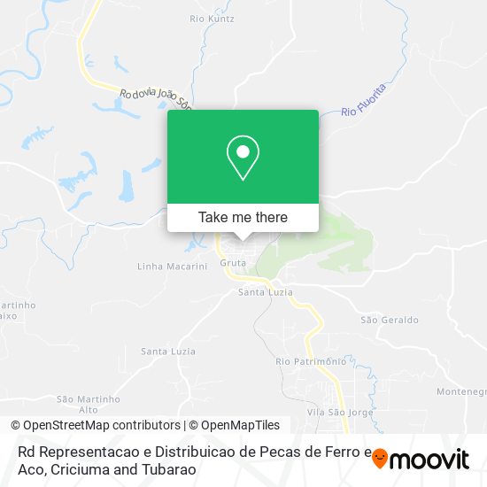 Rd Representacao e Distribuicao de Pecas de Ferro e Aco map
