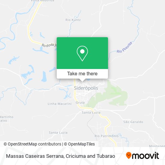 Mapa Massas Caseiras Serrana