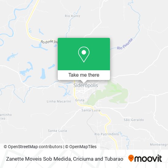 Mapa Zanette Moveis Sob Medida