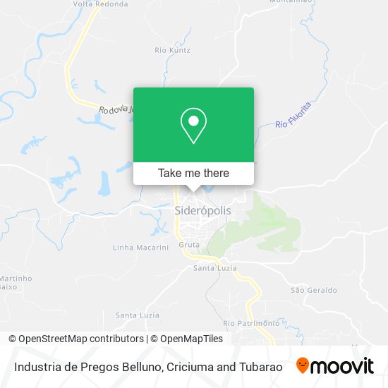 Industria de Pregos Belluno map