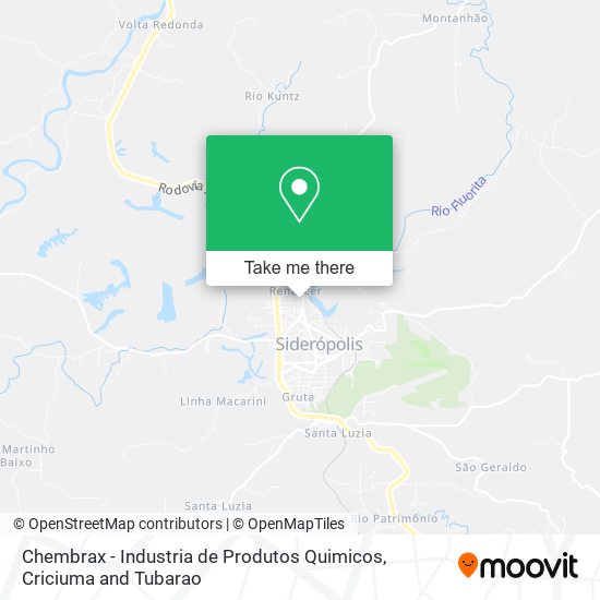 Mapa Chembrax - Industria de Produtos Quimicos