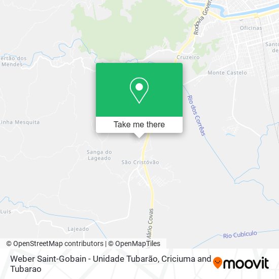 Weber Saint-Gobain - Unidade Tubarão map