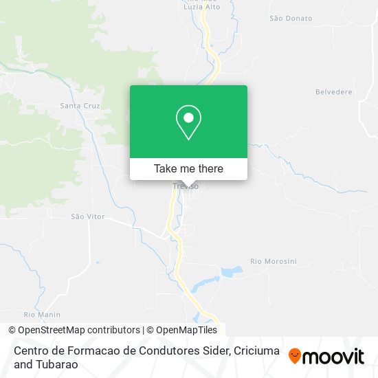 Centro de Formacao de Condutores Sider map