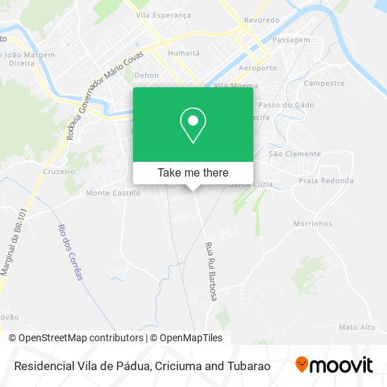 Mapa Residencial Vila de Pádua