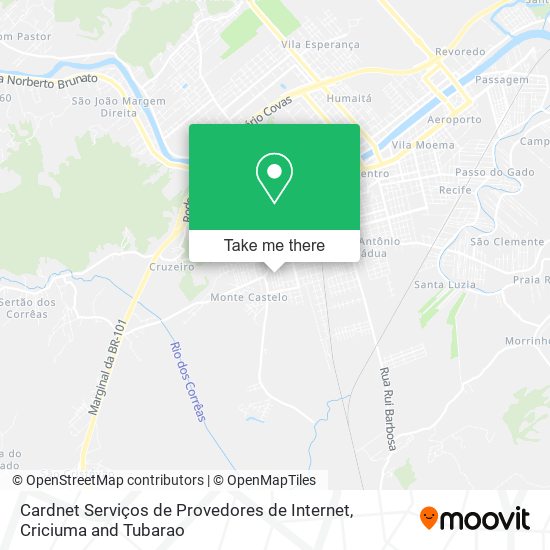 Cardnet Serviços de Provedores de Internet map