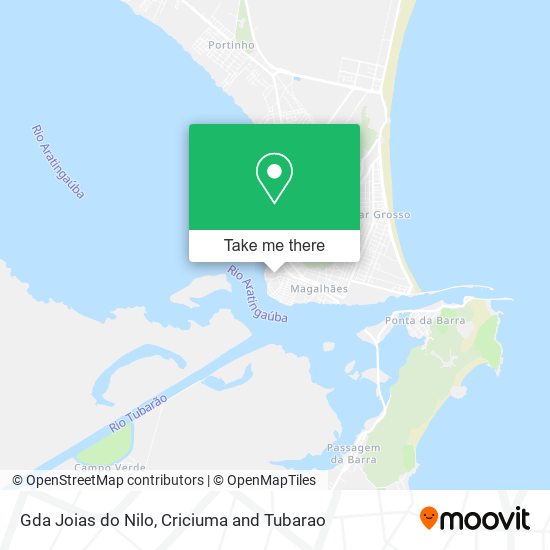 Gda Joias do Nilo map