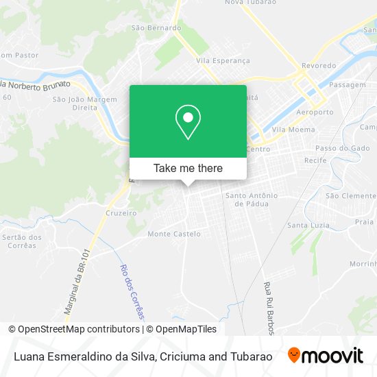 Luana Esmeraldino da Silva map