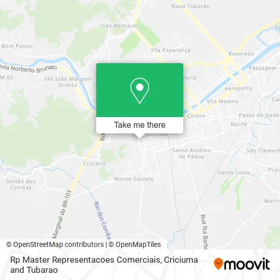 Rp Master Representacoes Comerciais map