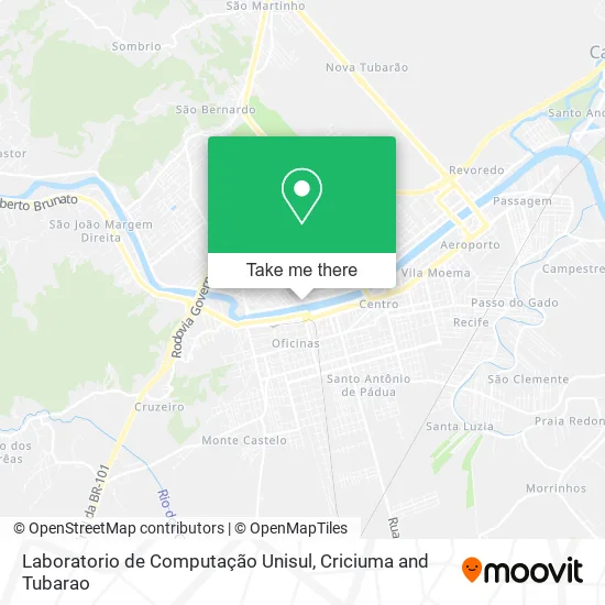 Laboratorio de Computação Unisul map