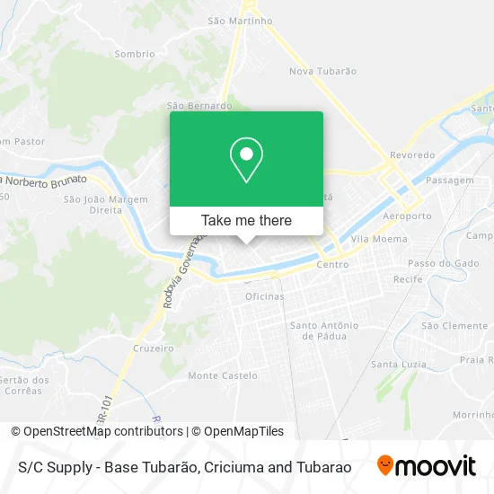 S/C Supply - Base Tubarão map