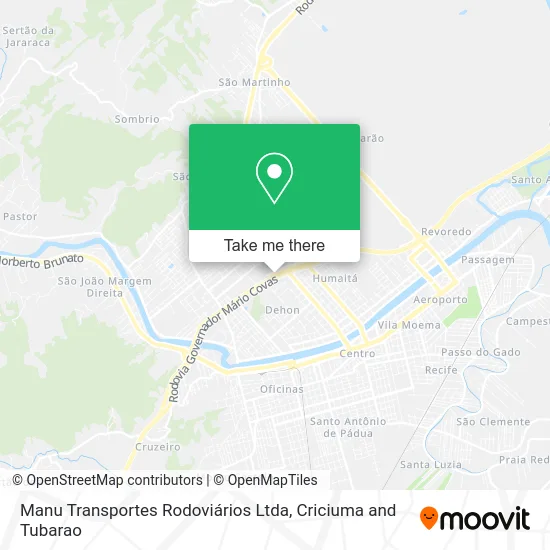 Manu Transportes Rodoviários Ltda map