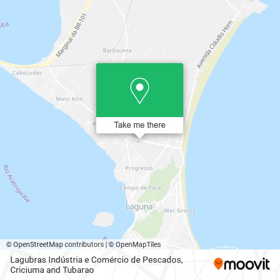 Lagubras Indústria e Comércio de Pescados map