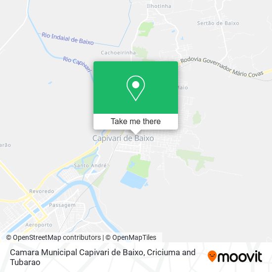 Camara Municipal Capivari de Baixo map