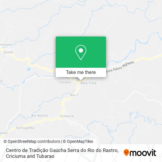 Centro de Tradição Gaúcha Serra do Rio do Rastro map