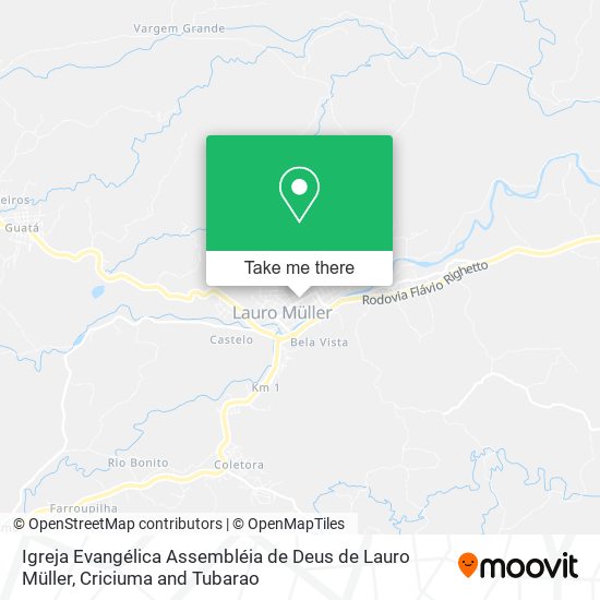 Igreja Evangélica Assembléia de Deus de Lauro Müller map