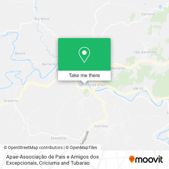 Mapa Apae-Associação de Pais e Amigos dos Excepcionais