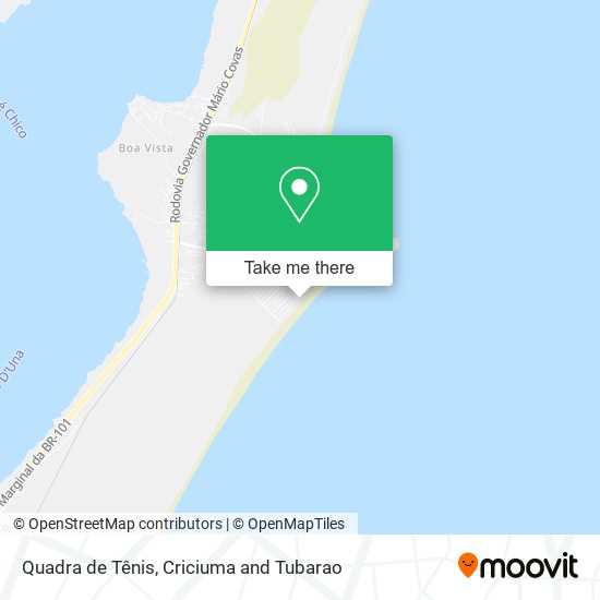 Quadra de Tênis map