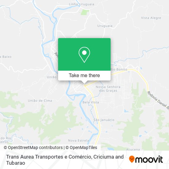 Mapa Trans Aurea Transportes e Comércio